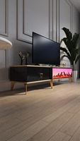 Table basse en bois DOSIN DS2430 avec connexion Bluetooth, design moderne et luxueux pour salon et salle à manger
