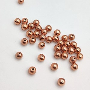 6mm Round Spacer Beads DIY Jewelry Making Supplies Gold Silver Rose Gold Black Plated Copper Beads Bag Packed 3mm Size - Product Image 3