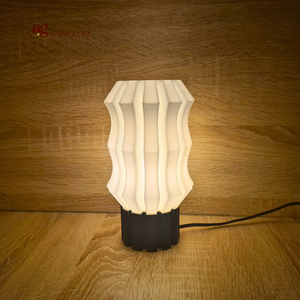 Lampe LED Imprimée en 3D Moderne et Écologique, Colonne Ondulée Serpentine, Design Organique, Flexible, Simple, Durable, Réglable, Dimmable - Product Image 3