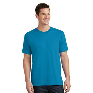 Venta al por mayor camiseta azul algodón Unisex transpirable camiseta para hombre - Product Image 6