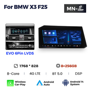 NaviFly עיצוב חדשני מסך 1768*828 בגודל 12.9 אינץ' עם <span class=keywords><strong>Car</strong></span>-play וניווט לרכב עבור BMW <span class=keywords><strong>X3</strong></span> F25, תומך במצלמת רוורס, TPMS ו-<span class=keywords><strong>DVR</strong></span> - Product Image 4