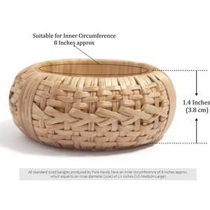 Colección Pure Hands Veracious Weave-Conjunto de pulsera de ratán tejida a mano magistralmente, regalos perfectos para mujeres | niñas, joyería BOHO, - Product Image 3