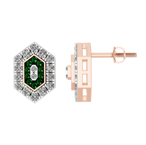 Luxe 14K Or Massif Rond Brillant Coupe Laboratoire Diamant Halo Boucle D'oreille IGI Certifié pour Les Fêtes De Mariage Fine Jewelry Gift - Product Image 2