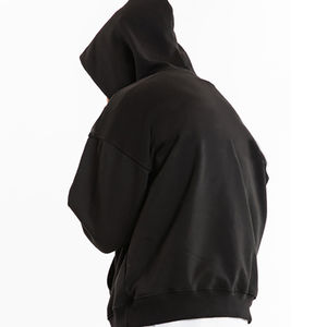 Sudadera con capucha de invierno gruesa de algodón 100% Premium para hombre, Jersey térmico de gran tamaño, estampado Digital, logotipo personalizado, ropa de calle, cuello con capucha - Product Image 3