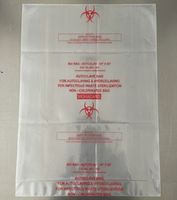 Sacs de stérilisation autoclavables imprimés en héliogravure transparents pour stérilisation à la vapeur, durables, résistants à la chaleur, recyclables, en LDPE, pour expédition