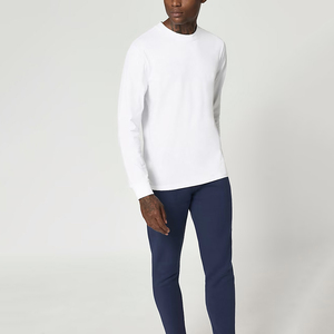 Haute qualité coton hommes Sport Cargo pantalon décontracté pleine longueur pantalons de survêtement taille élastique léger taille moyenne fermeture lavage foncé - Product Image 4
