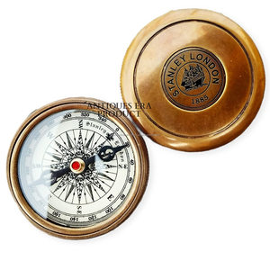Brújula de latón Vintage con calendario, brújula náutica marrón, regalo, el mejor precio, novedad de 2022 - Product Image 2