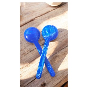 Juego de cubiertos de cena de resina de calidad de marca con pulido de espejo chapado en oro ecológico para uso en fiestas-Fabricante y proveedor - Product Image 1