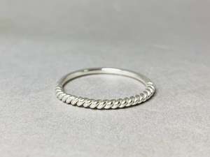 Wholesale 925 Sterling <b>Silver</b> Daily Wear <b>Chunky</b> Jewelry Dainty Half Twisted <b>Rings</b> Unique Stackable <b>Rings</b> Wedding Finger Usage - Product Image 2