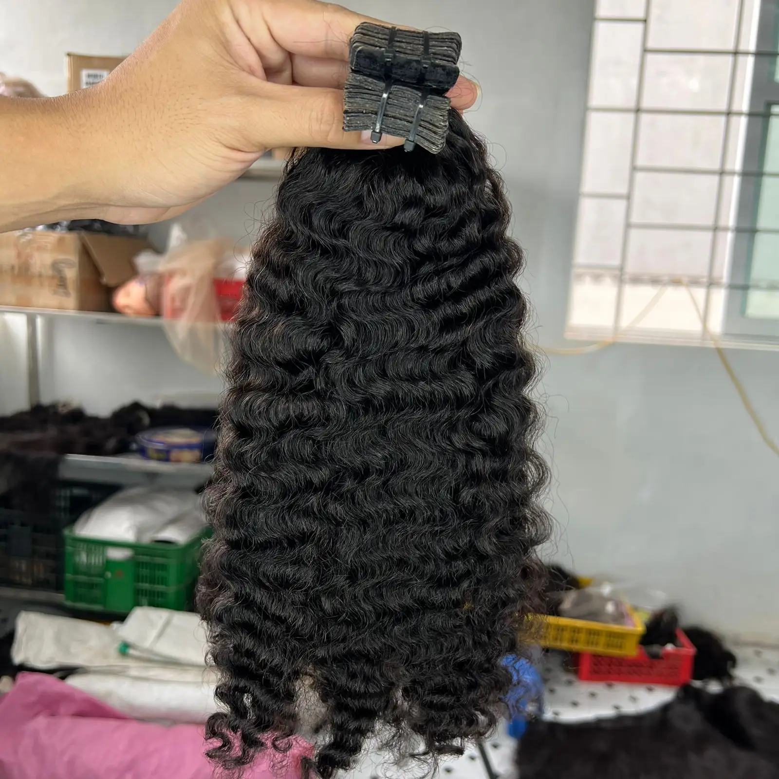 Новинка, Лидер продаж, бирманские кудрявые свободные глубокие волнистые высококачественные 100% человеческие волосы для наращивания