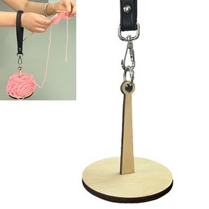 Elegant Wrist Yarn Dispenser Chunky Wooden Wrist Yarn Ball Holder for a Skein of Wrist Yarn Portable <b>Needlework</b> Natural Wood - Product Image 5