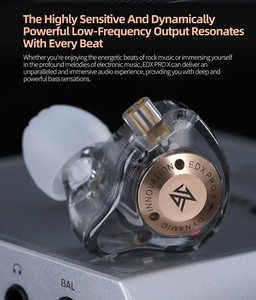 Écouteurs Intra-Auriculaires Sport Stéréo HiFi Basses Filaire <span class=keywords><strong>3</strong></span>.5mm KZ EDX <span class=keywords><strong>PRO</strong></span> <span class=keywords><strong>X</strong></span> Original Sans Microphone - Product Image 6