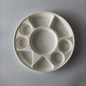 แผ่นบุฟเฟต์และชานอ้อยแบบใช้แล้วทิ้งย่อยสลายได้ทางชีวภาพสำหรับใช้ในชีวิตประจำวันและงานเลี้ยงอาหาร - Product Image 1