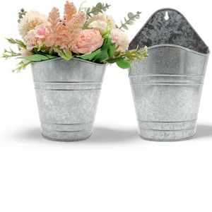 Jardinière avec support plaqué antique et enduit de poudre Pots de fleurs et jardinières de jardin intérieur et extérieur pour la décoration de la maison - Product Image 1