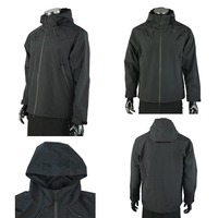 Ensemble de survêtements unisexes d'hiver coupe-vent respirants à capuche, pantalons de jogging évasés épais en nylon – Vente en gros