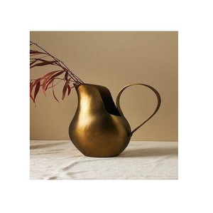 Centres de table de mariage de luxe Vase Urne Vases modernes décoratifs en métal doré antique pour la décoration de sol nordique - Product Image 1