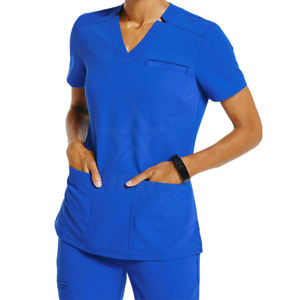 ชุดยูนิฟอร์มพยาบาลแขนสั้นแบบกำหนดเอง ชุดสครับสำหรับแพทย์และพยาบาล ชุดทำงานสำหรับพยาบาลในโรงพยาบาลและคลินิก เสื้อ Adar - Product Image 1