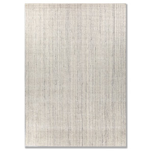 Alfombra de Lana Tejida a Mano Contour Ivory, Grande, 9x12, Estilo Clásico, Color Sólido, para Decoración de Sala de Estar, Pasillo, Hwl-75 - Product Image 1
