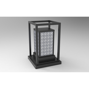 DNT.004.07 Lampe Solaire de Jardin Premium LED Blanc Chaud 30W Alimentation AC/DC Étanche IP65 en Aluminium et Verre pour Hôtels et Aménagements Paysagers - Product Image 2