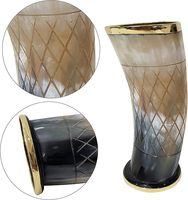 Corne de voyage vintage d'inspiration médiévale, faite à la main, style antique, qualité supérieure, pour fêtes et camping, vaisselle de style classique