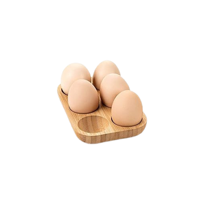 ที่วางไข่สไตล์ชนบทที่ทำจากไม้อะคาเซียธรรมชาติใช้ในบ้านและห้องครัว - Product Image 2