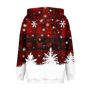 Made in Pakistan New Design Christmas Hoodie Fashionable <b>Sublimation</b> Christmas <b>Hoodies</b> Anti-pilling breathable <b>hoodies</b> for woman - Product Image 4