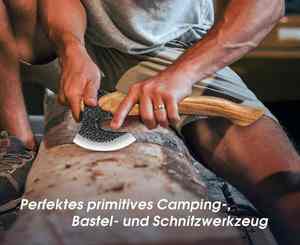 Handmade High Carbon Steel Tomahawk Hatchet Multi-Purpose Camping Outdoor Survival <b>Axe</b> Industrial Rose <b>Wood</b> Handle Leather - Product Image 5