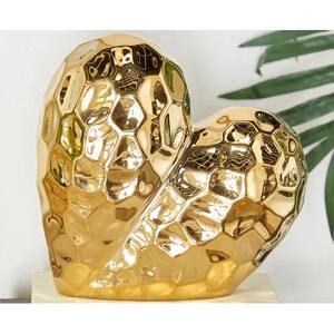 Escultura artística de gato de Metal dorado Pose de yoga Adorno de mesa elegante Acento decorativo de lujo para hogares modernos - Product Image 6