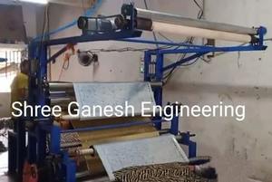 Shree ganesh Engineering เครื่องพิมพ์ฟอยล์กึ่งอัตโนมัติความเร็วสูงสำหรับผ้าส่าหรี8 + สีผ้าฟอยล์สิ่งทอ - Product Image 6