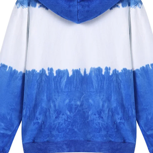 เสื้อฮู้ด Zeta Royal Fleece แบบมีกระเป๋าจิงโจ้ |   เสื้อผ้าสตรีทแวร์สีน้ำเงินเข้ม ขาว สไตล์ลำลอง ใส่สบาย สำหรับฤดูหนาว ผลิตจากผ้าฝ้ายออร์แกนิค 100% - Product Image 4