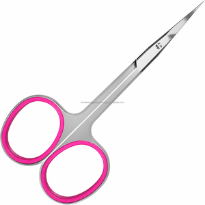 Ciseaux à cuticules professionnels de style russe européen, en acier inoxydable, lame incurvée extra fine, type Smart 41, outil pour ongles - Product Image 1