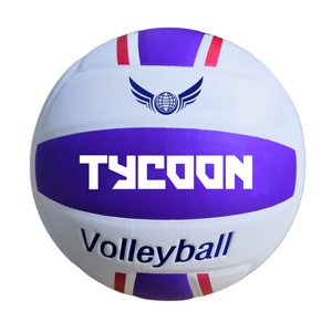 Pelota de voleibol de PU suave, pelota de playa personalizada de tamaño 5, pelota de entrenamiento inflable, venta al por mayor - Product Image 1