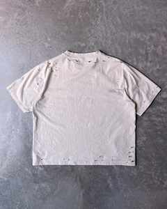 Camiseta personalizada con cuello redondo de gran tamaño Boxy 100% de tela de algodón con estampado DTG desgastado recortada de peso pesado para hombre - Product Image 5