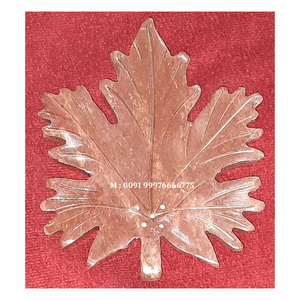 Support pour bâtonnets d'encens en pierre ollaire naturelle, forme de feuille, aspect magnifique, finition polie, couleur naturelle, idéal pour offrir en cadeau - Product Image 1