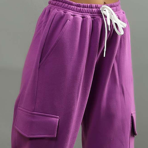 Pantalon de survêtement cargo décontracté pour femmes personnalisé nouvelle mode baggy taille haute vêtements pour femmes pantalon multi-poches pour femmes - Product Image 3