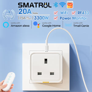 Tuya Smart Home Stekker UK US EU Universele Stekker 16A WiFi RF433 Energiemeter <span class=keywords><strong>Timer</strong></span> APP Spraakbesturing Werkt met Alexa Google Home - Product Image 5