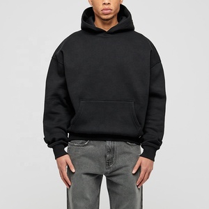 Fabricantes de ropa Sudadera con capucha personalizada de alta calidad 360 GSM peso pesado polar algodón boxy streetwear sudaderas con capucha de gran tamaño - Product Image 1