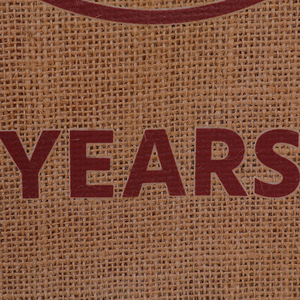 High Quality Custom Letter Design Large Eco-Friendly Burlap <b>Jute</b> Tote <b>Bag</b> Drawstring Handle Shoulder Strap Striped <b>Shopping</b> <b>Bag</b> - Product Image 2