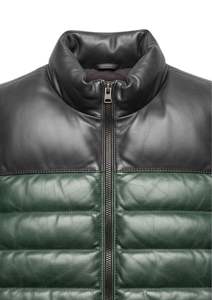 New Design <b>Men</b> Two Tone Quilted Puffer <b>Vest</b> Sleeveless Zip Up Winter Bodywarmer - Product Image 2