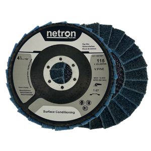 Disco de aleta Netron Premium 115x22mm T27 no tejido para acondicionamiento de superficies OEM/ODM personalizable - Product Image 3