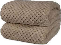 Wholesale <b>Sofa</b> Soft Woven Custom Breathe Reusable Organic 100%Cotton Waffle Weave Throw Blanket for Home Decor in India - Product Image 5