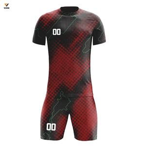 Uniformes de fútbol de alta calidad OEM al por mayor con logotipo personalizado de bolsillo Jersey para juegos deportivos entrenamiento personalizado para equipo de fútbol - Product Image 6