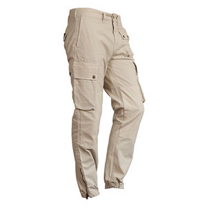 Pantalon cargo vintage pour homme Pantalon de travail durable multi-poches pour l'extérieur pour la construction, la randonnée, le camping, taille moyenne, été léopard - Product Image 4
