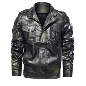 แจ็กเก็ตหนังสำหรับผู้ชายแจ็กเก็ตแฟชั่นหนังแท้สำหรับผู้ชายดีไซน์ใหม่ออกแบบโลโก้ได้ตามต้องการ - Product Image 2