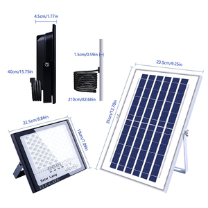 Faro LED Solare da Esterno 800W con Corpo in ABS, Accensione/Spegnimento Automatico al Tramonto/Alba, Impermeabile Certificato ROHS IP67/IP65 per Giardino e Paesaggistica - Product Image 1