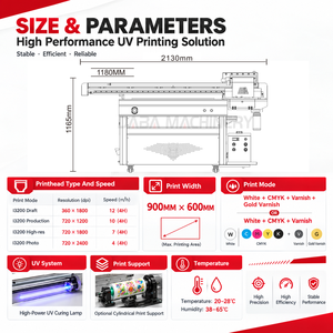Stampante Inkjet Flatbed I3200 con Testina UV per Stampa Digitale su Acrilico, Cover per <span class=keywords><strong>Telefoni</strong></span>, Pannelli KT - Product Image 4