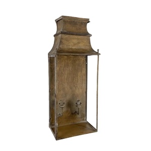 Lanterne murale ronde en laiton traditionnel CH, style Art Déco, pour Diwali, éclairage intérieur/extérieur, décoration de la maison, design durable - Product Image 2