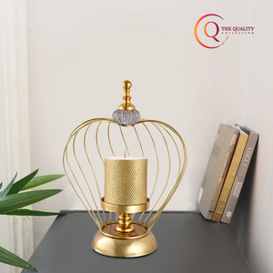 Introducing the Elegant Birdcage Candle Holder with Luxurious <b>Gold</b> Finishes and Decorative Design for Sophisticated Home Decor - Product Image 4