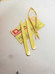 Ciseaux à ressort pointus droits en acier inoxydable avec logo personnalisé pour la beauté des cils des sourcils-Vente en gros - Product Image 4