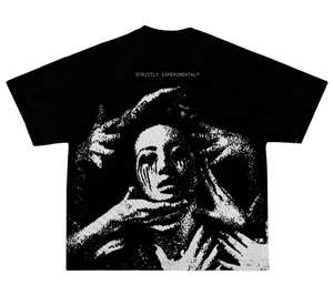 T-shirt pour homme, style streetwear gothique, imprimé démon et flamme, style punk rock, groupe de heavy metal, style urbain, coupe régulière, 100% coton tricoté - Product Image 2